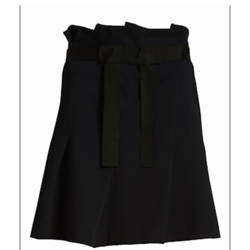 Halogen midnight blue gathered black ribbon skirt EUC sz 8 - Picture 11 of 11